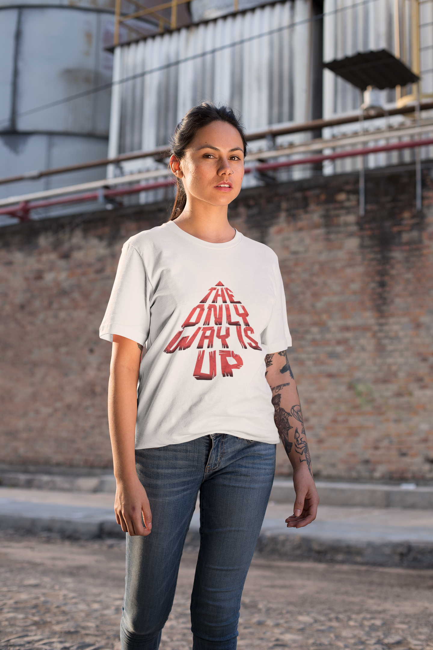 The Only Way Is Up Unisex Oversized TShirt